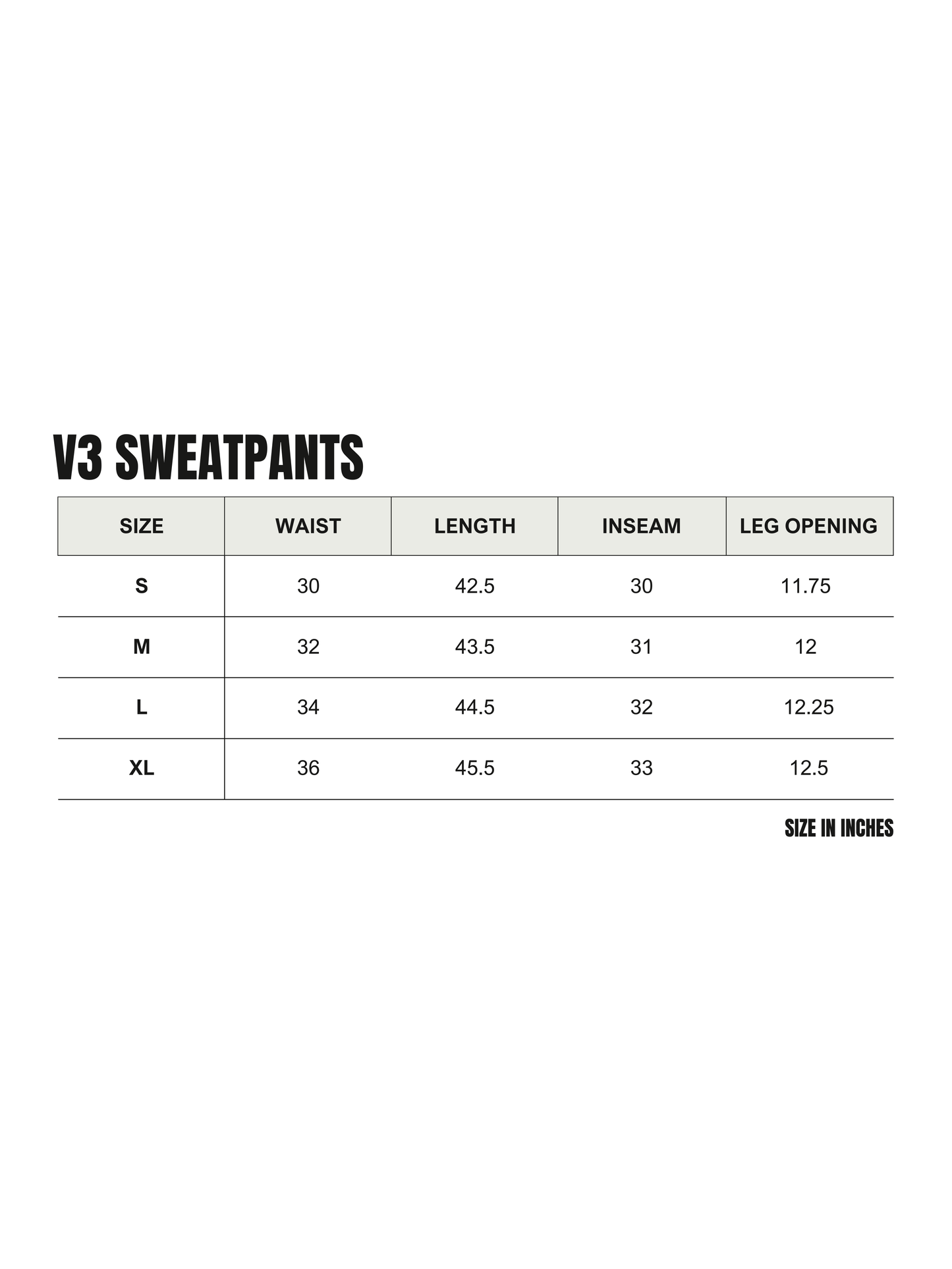 V3 Sweatpants Black